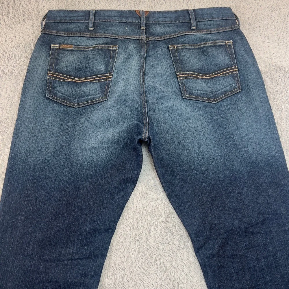 Ariat M5 Slim Straight Durham Jeans Mens 40x34 Dark‎ Wash Stretch Denim 10022784